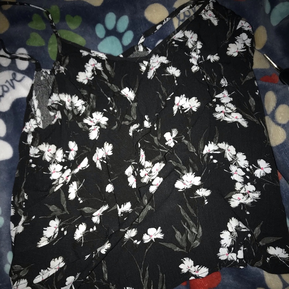 Aeropostale blank floral tank